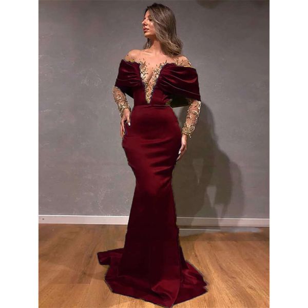 Burrey trompete vestidos elegantes Dubai Night Sweep Ret