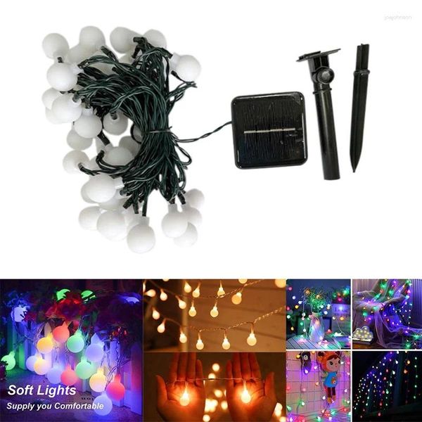 Strings Light String 60 LED 39ft con pannello solare USB Twinkle Fairy Ball per la festa di Natale