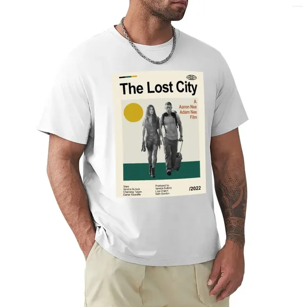 Polos masculinos A Camiseta Lost City Roupos de Roupas de Roupas