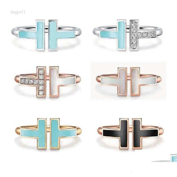 Ожерелье Vanclef Stylist Rings Designer Designer Ring Новая двойная форма открытия стерлинга Sier 1.1 с оригинальной женщиной моды