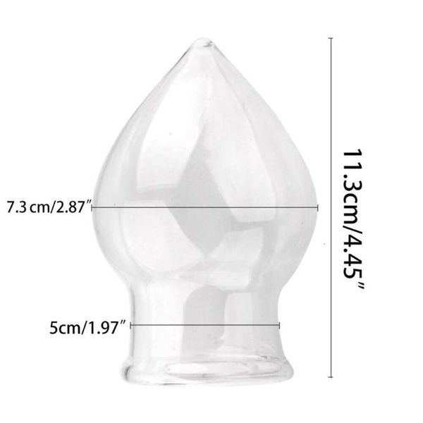 Butt Plug Hollow Glass Anal Massager Прозрачная P-Spot стимуляция унисевидная сексуальная пробка для взрослых игрушек для мужчин/женщин тренер