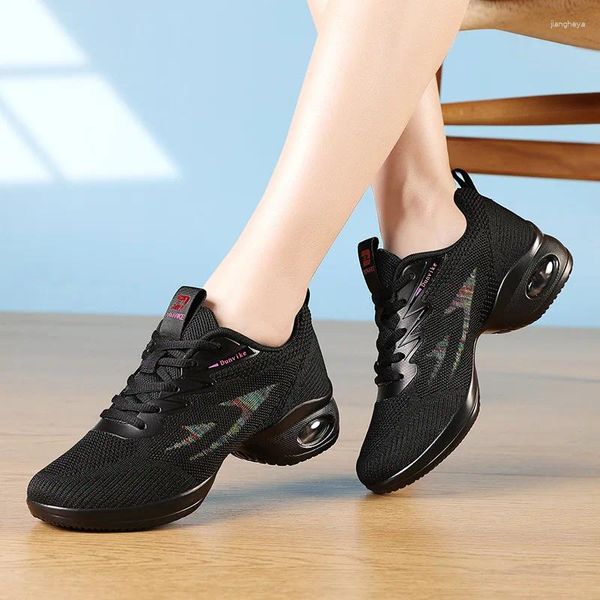 Scarpe da ballo che ballano per donne sport presentano moderni jazz soft per la suola femmina sneakers di scarpe da ginnastica 35-40