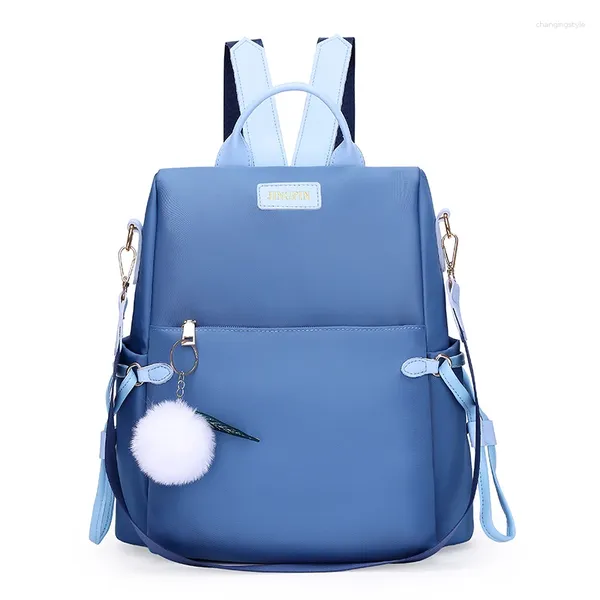 Backpack Fashion Oxford Women Women High Quality Travel Travel Bag para a Girl Casual Concise School 50