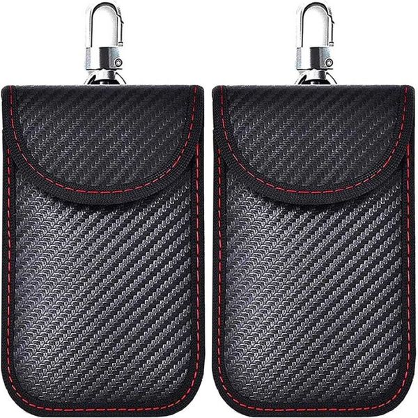 Contatto Faraday per chiavi per auto Borsa Faraday Chiave Case Blocco Blocco Keyless Keys Keys Case RFID Blocker Borse per sicurezza 265D