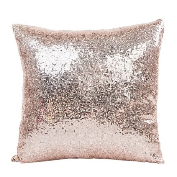 2024 Shiny Sequin Pillowcase Наводка на молнии наволочки из розового золота.
