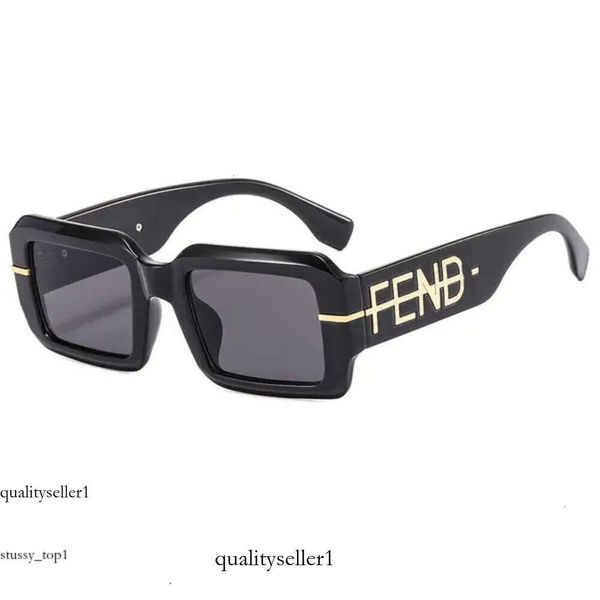 Óculos de sol Fendisunglasses Designer para homens e mulheres New Fashion Box Internet Celebrity Sunglasses Letter FD Sunglasses