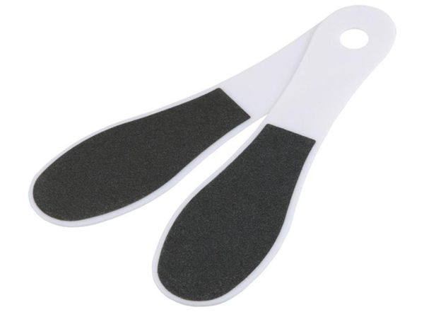 50pcslot lateral duplo lateral de plástico Rosca de pé branco Novo estilo File Filer Remover Callus Removedor Pedicure7814603