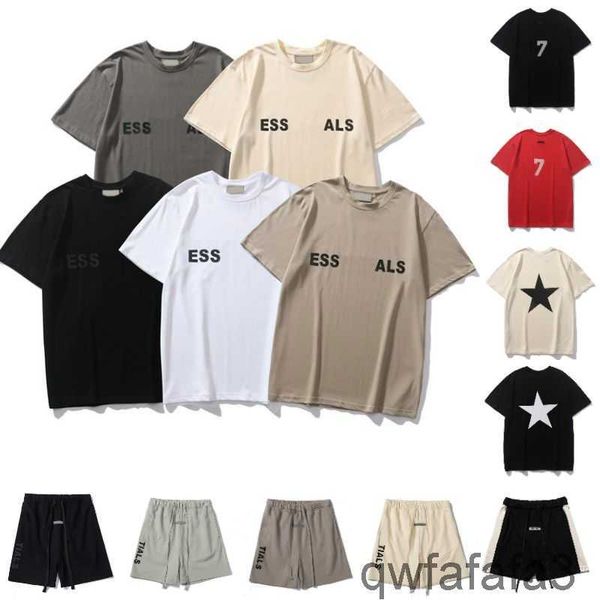 Luxusdesigner Herren T -Shirts Frauen T -Shirt -Shirt und Shorts Männer lässig bedrucktes Sport T -Shirts High Street Loose Short Sleev End Ess Tee 2aa3