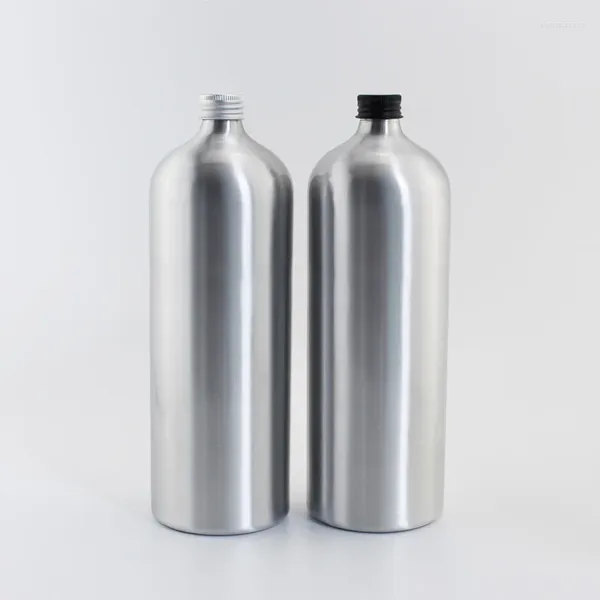 Speicherflaschen 1pc 1000 ml leer Aluminium mit Schraubkappe Flüssigkeitsseife Metallbehälter ätherische Ölflasche Kosmetikbehälter 1l