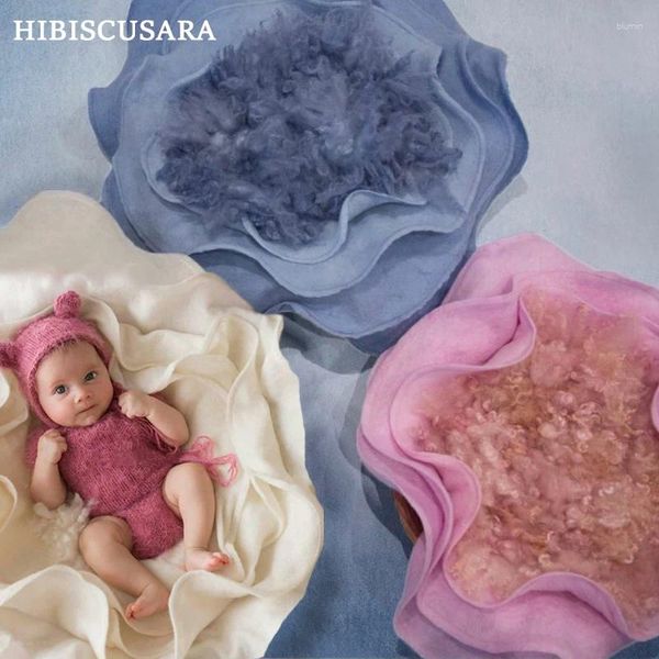 Decken geborene Baby -Pographie -Requisiten Accessoires Hintergrund Blume Kaschmir Rose Decke PO Hintergrundkorb Posen posieren