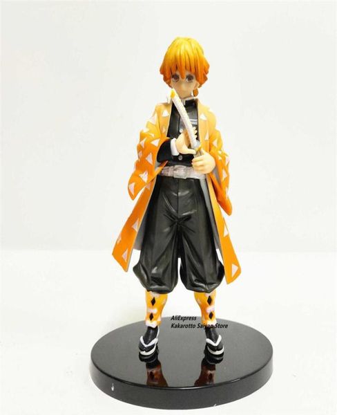 Agatsuma Zenitsu PVC Фигуры действия Thunder Clap и эффект вспышки аниме Kimetsu no Yaiba фигурная модель Toys Toys LJ20102727348942316