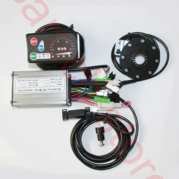 Transporte livre de motor, exibição de bicicleta elétrica 36V, controlador com sensor de salão, motor de bicicleta elétrica, kit de bicicleta elétrica DIY