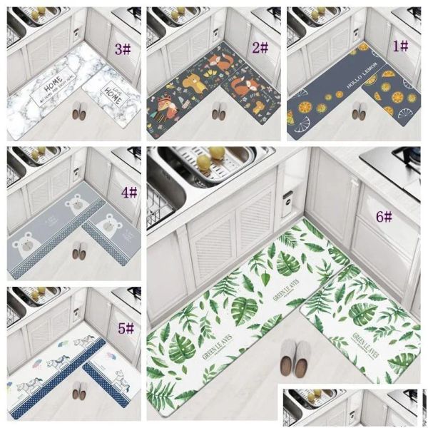 Tapetes de banho tapetes 45x75cm tapetes de piso de PVC para quarto para quarto de cozinha cofre de petrolas de petrolas de banheiro
