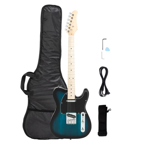 Acero fingerboard gtl gtl elettrico chitarra ss pickup blu blu