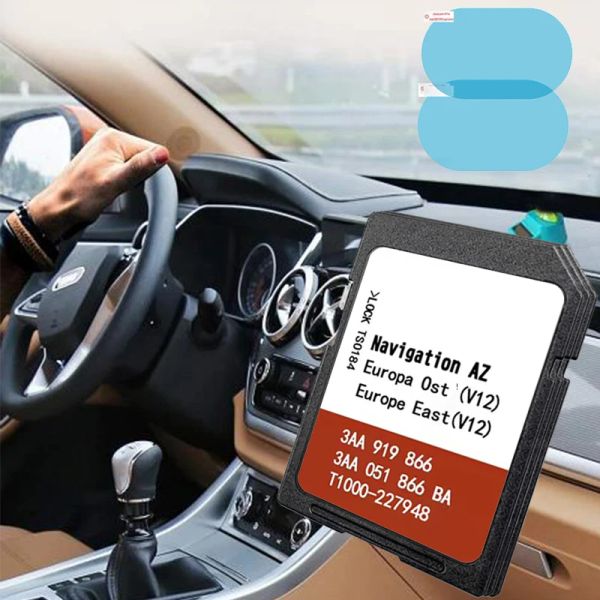 Carte OST Europe SD Card per RNS315 Sedile per VW Skoda Amundsen Media 2.1 2.2 V12 orientale con adesivi di reaview anti nebbia