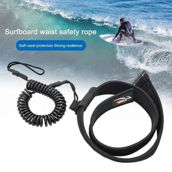 Cinture da 6 mm sport water surf board guinzaglio tpu corda molla per surf body bodyboard per navigare/paddle board/kayak