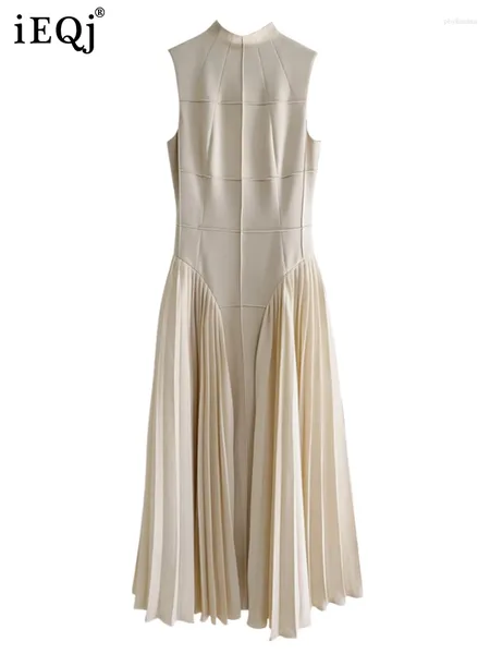 Повседневные платья элегантные роскошные плиссированные без рукавов для вечернего платья с жесткой голеностопной лодыжкой 2024 3WQ3518