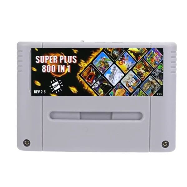 Karten Neue Super -DSP -Version plus 800 in 1 Rev 3.0 Game Card für SNES 16 -Bit -Videospielkonsole Patrone