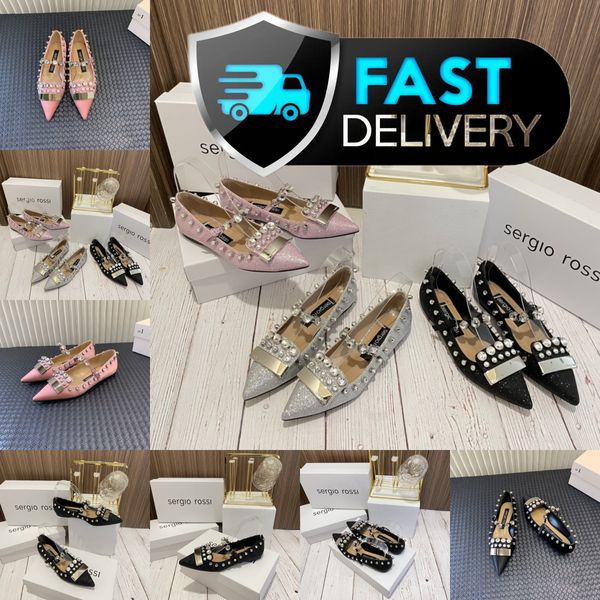 2024 con designer box sandals Luxury Womens Lady Beach Sandal Wedding Slifori piatti piatto sandali Donna Gai Flat dimensioni 36-41
