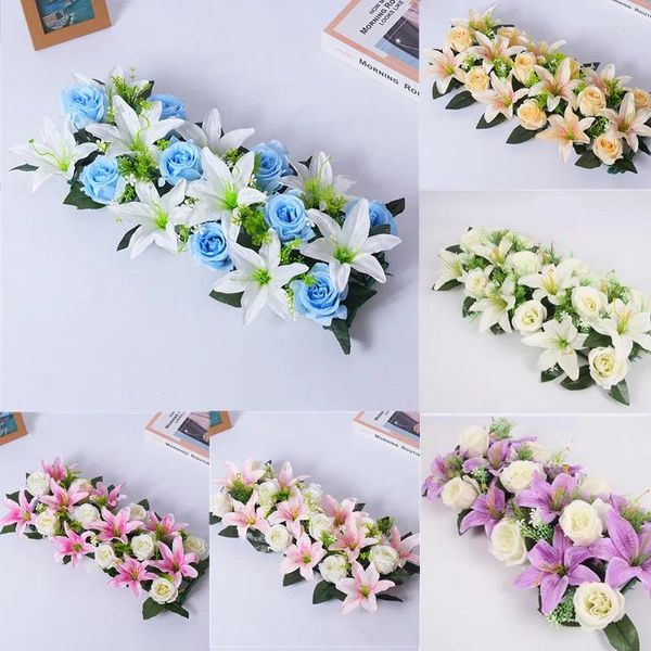 Flores decorativas 18pcs