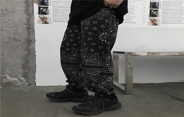 Abrilgrass ps size paisley bandana hip hop harém rastrear pant streetwear harajuku punk cargo calcário coreano havaí BSAS Mulheres Man7965450