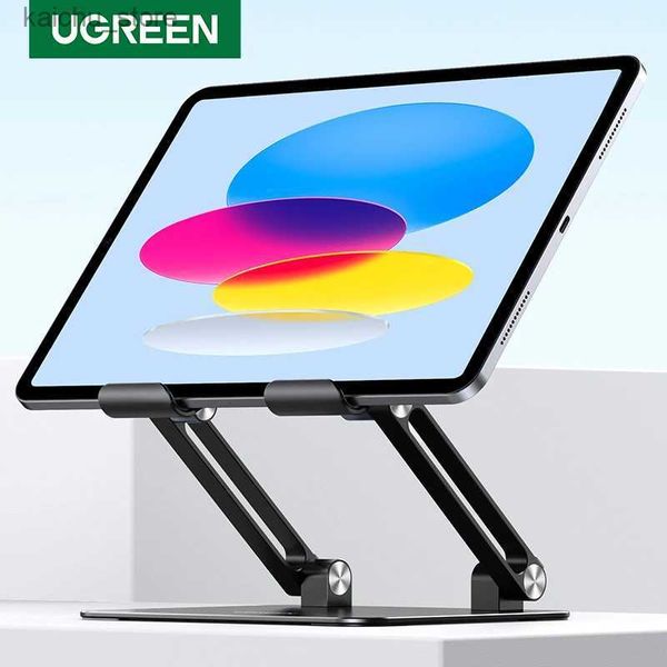 Outros componentes do computador (novas vendas) Ugreen Tablet Phone Stand para iPad Pro iPhone Tablet Suporte de alumínio Stand Stand Stand Stand Y240418