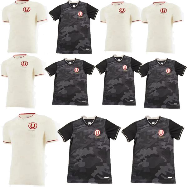 2024 2025 Clube à prova d'água e ruptura do clube Universitario de Deportes Universidade do Peru Black Soccer camisas 23 24 Home Men Fãs Versão Camisetas de futebol