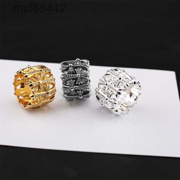 Designer Hearts Ring For Mull Men Men Luxo Classic Ch Band Fashion Unisex Cuff Casal Chromees Gold Jewelry Gift 8mpd