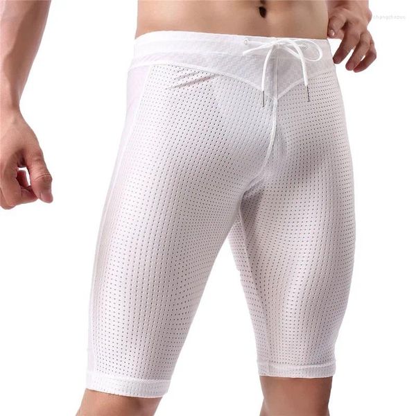 Herren Shorts Männer Mesh Surf Board Short Hosen Strumpfhosen atmungsaktiven langen Boardshorts Sport Fitness Bodybuilding Workout Jogger