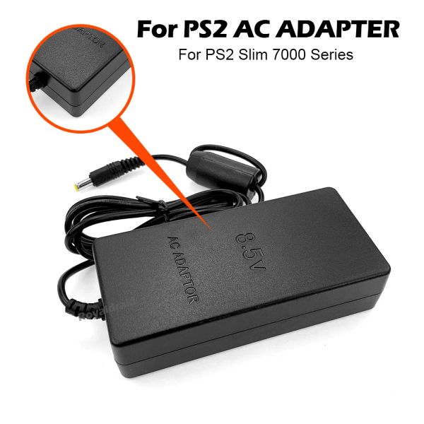 Замена адаптера AC AC для PS2 Slim 7000 Series Console для PS2 DC DC 8.5V Адаптер Адаптер Адаптер Питание зарядного устройства US Plugul/Eu Plugure