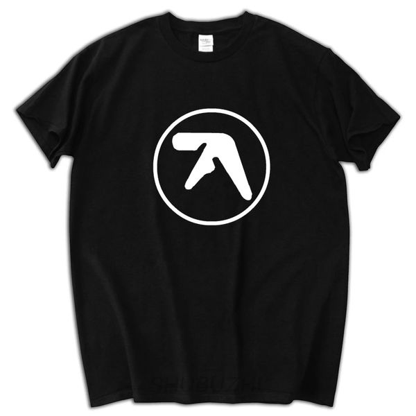 Мужская смешная настоящая мода Aphex Twin короткие рукава мужская черная футболка для мужчин