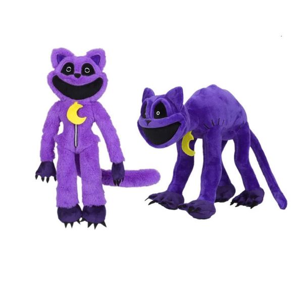 Anime anime Chete Cheten Funny Sorríssima criaturas de pelúcia de brinquedo de boca grande gato roxo brinquedo de pelúcia