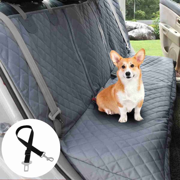 Hundeträger Do Autobahnabdeckung 100% wasserdichte Haustierkatze DO CARRIERTOR -PAR -Rücksitzabdeckung Nonslip 600D Heavy Duty Bench Autositz für Lare dos L49