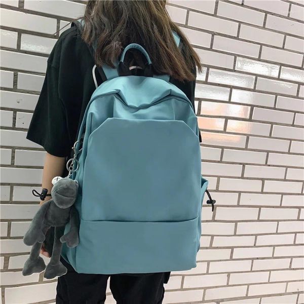 Mochila Frog Toy Toy Solid Simple Travel Taber de qualidade Rucksack para a escola 2024 Design Big Bag Women