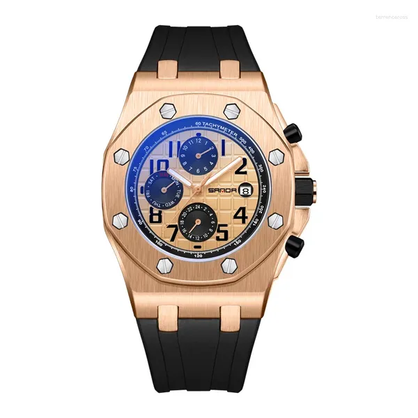 Armbanduhrenschuhe Herren Fashion Classic Mens Uhren vielseitiger Trend Business Calendar Belt Quartz Watch Alloy Armband
