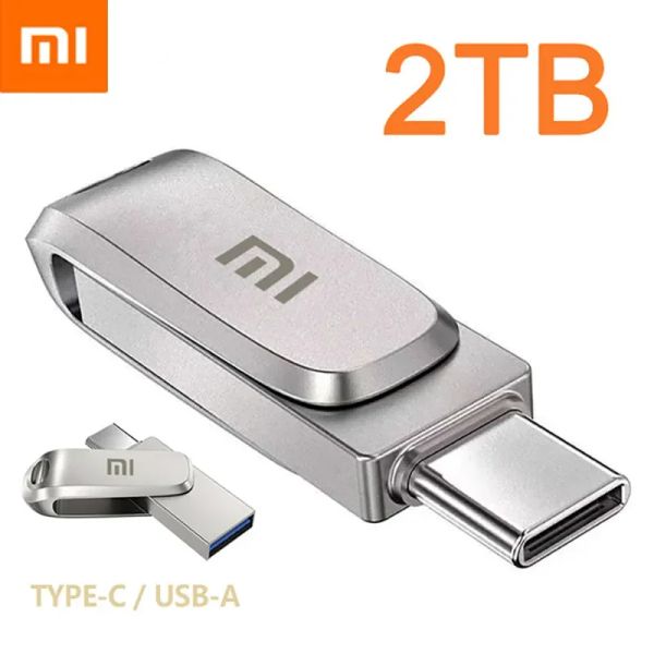 Guida Xiaomi originale U Drive 2 TB 1TB 512GB USB 3.1 Typec Interfaccia Tasto Mobile Teli Reciprocamente Transmissione reciproca Memoria USB Nuovo