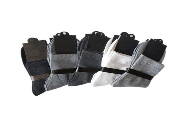 5 Pairslot10pcs Herren Baumwollsocken Weißer schwarzer grauer Mann Sport Socken klassische Business Casual Atemable Male Sock Meias4329051