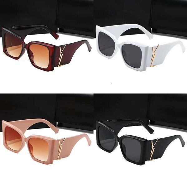 Designer impresso Alphabet Sunglasses Glasses Men's Men's Momen's Sunglasses Lentes UV400 para homens e mulheres 2024