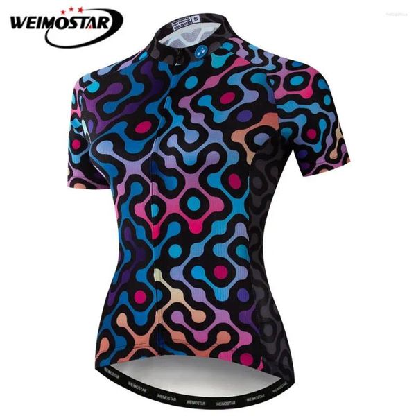 Gacche da corsa Weimostar Summer Women Cylersey 2024 Pro Team Short Short Mountain Bike Clothing Sports Mtb Bicycle Shirt