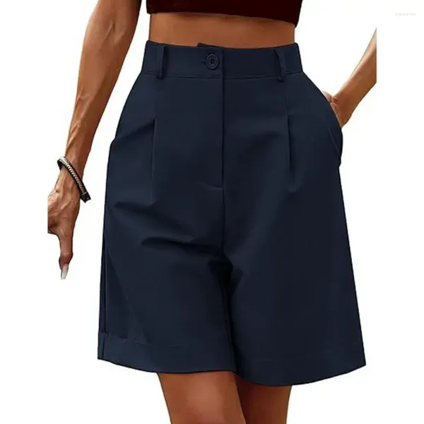 Aktive Shorts Freizeit und komfortabel für Frauen Sommer hohe Taille Spitze lose Beinhosen Business Office