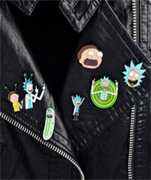 1000 Styles Stickers Pin Genius Mad Scientist Rozet Düğmeleri Broş Karikatür Icons Style Çocuk Anime Anime Aşıklar Denim Gömlek Kavur Pins6676631