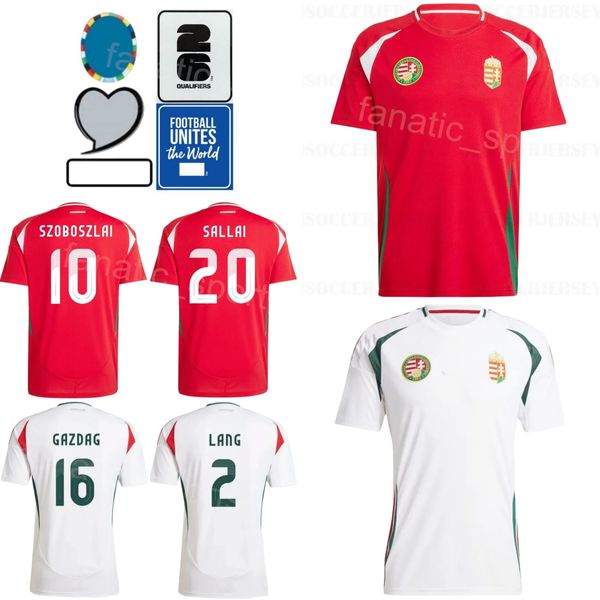 Adult 15 Kata Soccer Jersey 2024 Euro Cup 14 Bolla 7 Nego 15 Kleinheisler 17 Styles Kerkez 16 Gazdag Dzsudzsak Szoboszlai National Team Shirt Kits Xiongyali