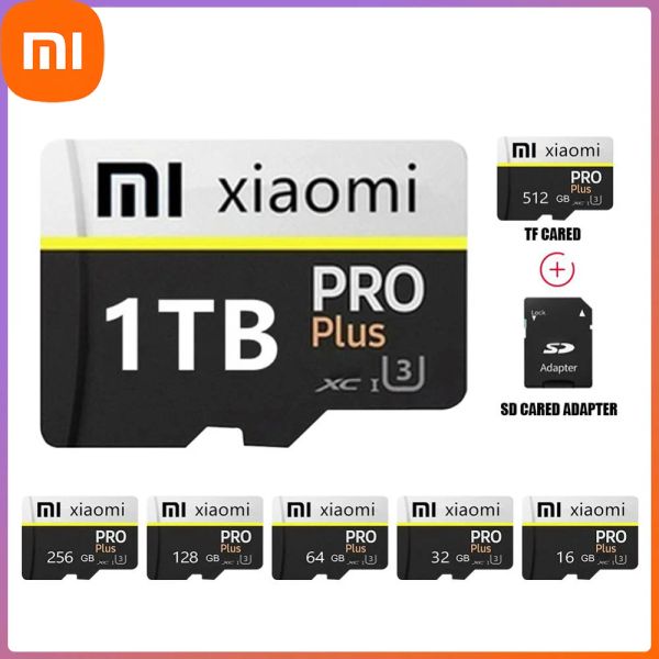 Cartões Xiaomi 1TB Card de memória Mini TF/SD Card 64 GB 128 GB 256 GB 512 GB CLASS10 Para câmera de telefone Cartão de memória de alta velocidade Cartão de memória
