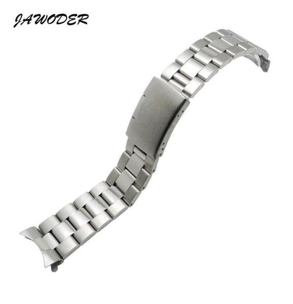 Jawoder Watch Band 18 19 20 22 23 24 -мм серебряный серебряный серебряный твердый из нержавеющей стали.