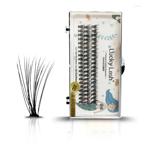 Falsos cílios 60 pacotes Extensão de cílios de marcenesa natural 3D Volume russo Faux Individual 20D Lashes de maquiagem cílios de maquiagem