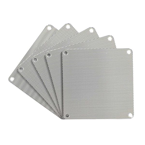 Pads 5pcs Computer PC Mesh PVC вентилятор Dust Filter Dust Proshent Cace Computer Covere Cover Cover Check Cover 80 90 120 140 мм сетка