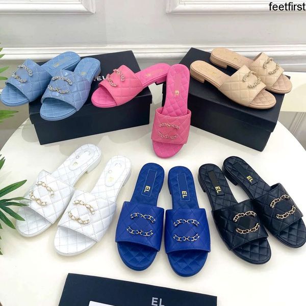 7 Color Channel Slippers Sandals 2024new Loafer Bool Casual Shoe Flat Man Mule Sexy Sliders Girl Summer Beach Luxury Designer Slide Mens Mens Sandale подарок