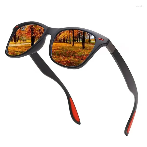 Óculos de sol 7 cores homens esportes clássicos quadrados de proteção para os olhos ao ar livre óculos unissex de pesca vintage Tons de caminhada Eyewear