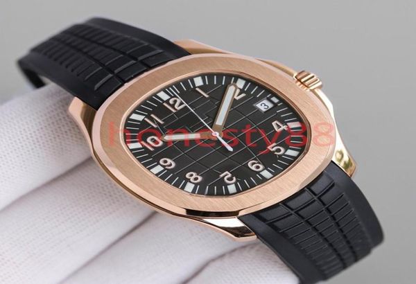 Orologi da uomo Elegante movimento movimenti automatici Pat 40 mm Comodo cinghia in gomma comoda orologi da polso di qualità luminosa Montre7917677