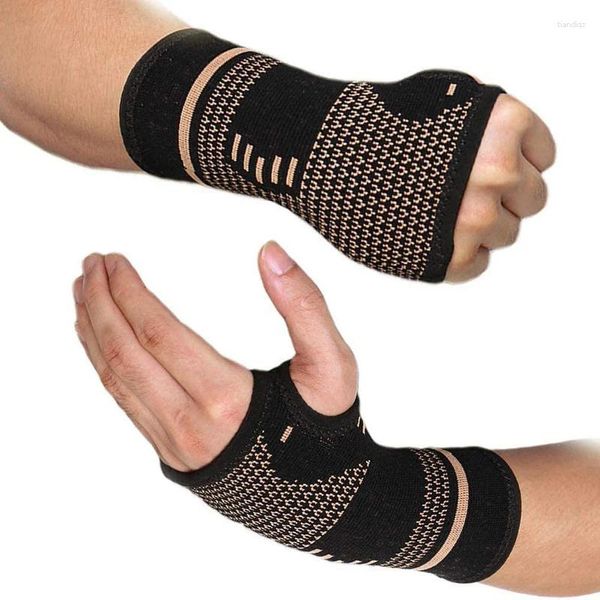 Suporte do pulso 1pc Profissional Wrist Sports Sports Compression Guard Artrite Artrite Manga Elastic Palm Hand Luve